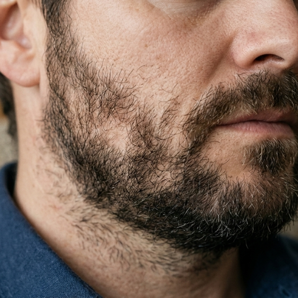 Porque aparecem falhas na barba?